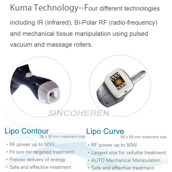Kuma Shape Vacuum RF Cellulite Reduction Wrinkle Removal Machine Ce Approved