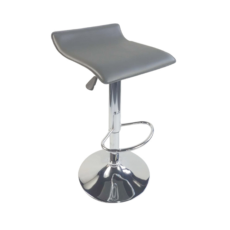 PU Leather Simple Design Chairs Height Adjustable Swivel Bar Stool