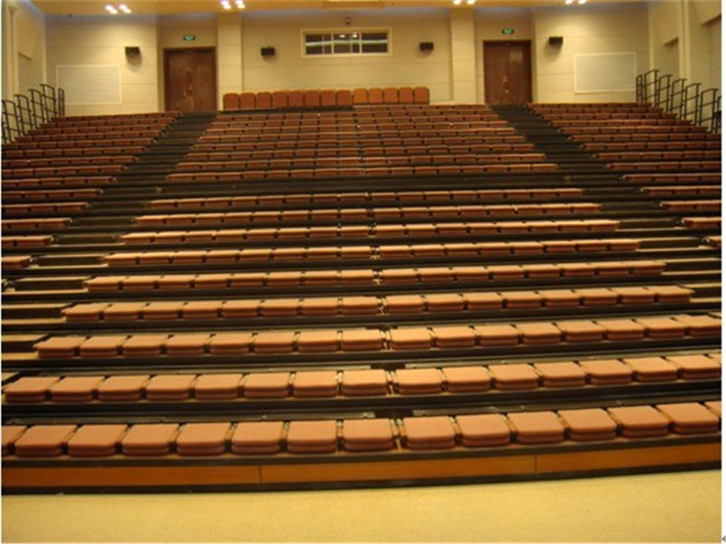 Indoor Plastic Telescopic Bleachers Seating System, Gym Retractable Bleachers