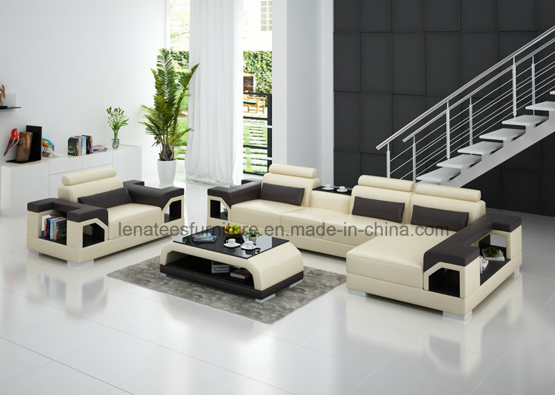 G8010e New Model Leather Sectional Sofa