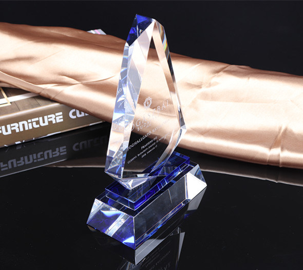 Fashion Rhombus Crystal Trophy and Award Plaque (KS04004)