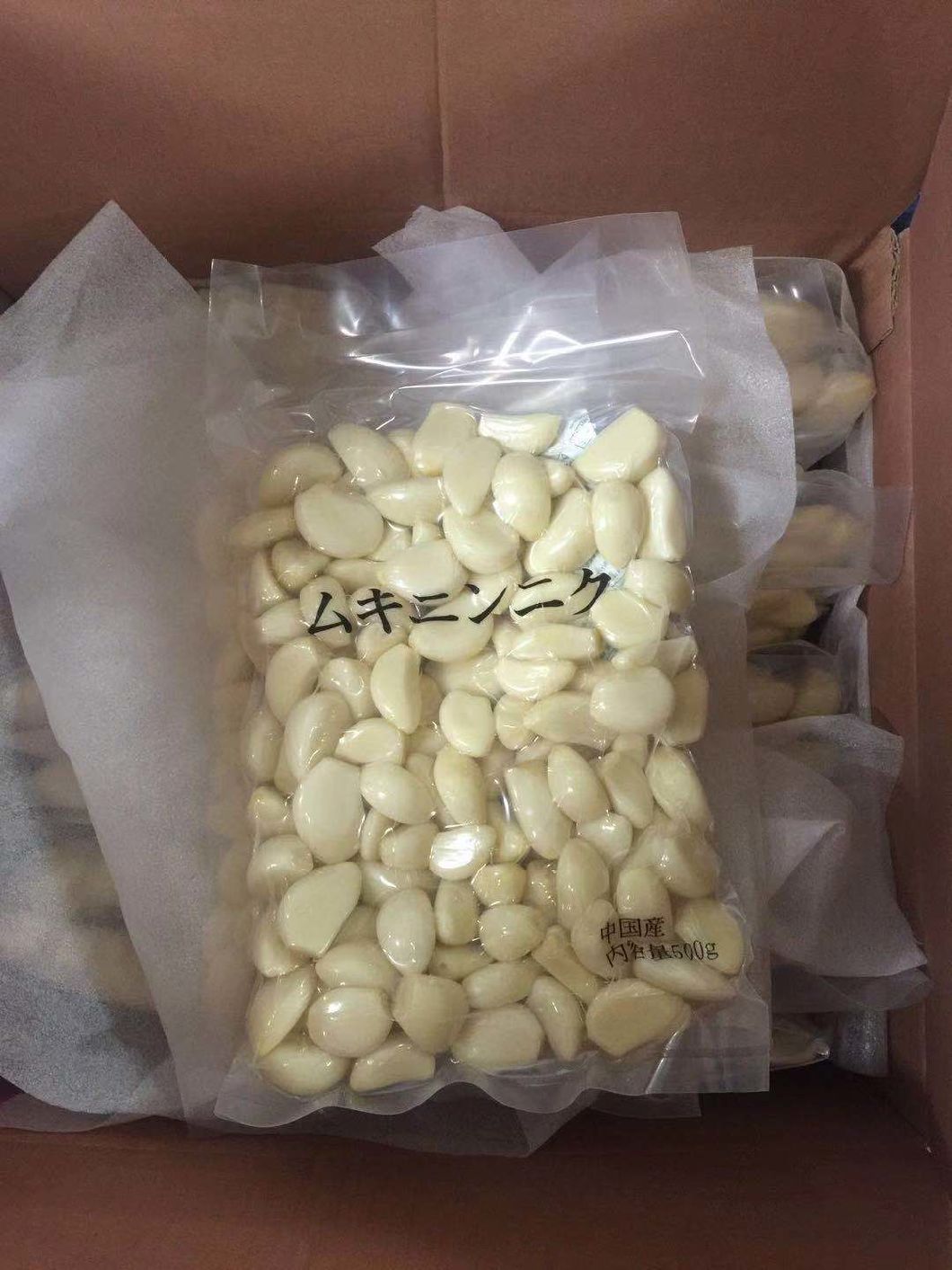 Chinese Barrels Packing Fresh Peeled Garlic Cloves
