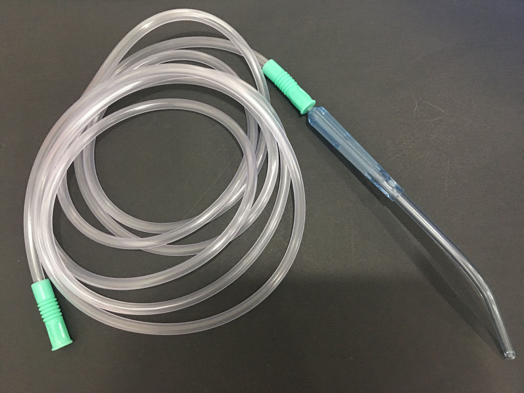 Sterilized Connecting Suction Tube with K-Resin Yankauer Handle