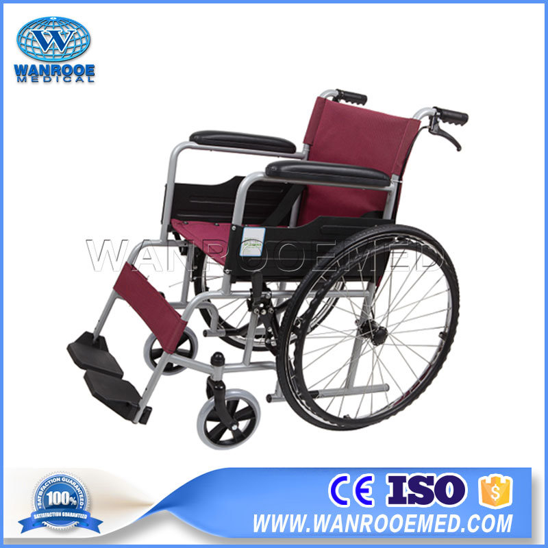 Bwhm-1b14 Medical Equipment Muti-Functional Steel Manual Foldable Wheelchair