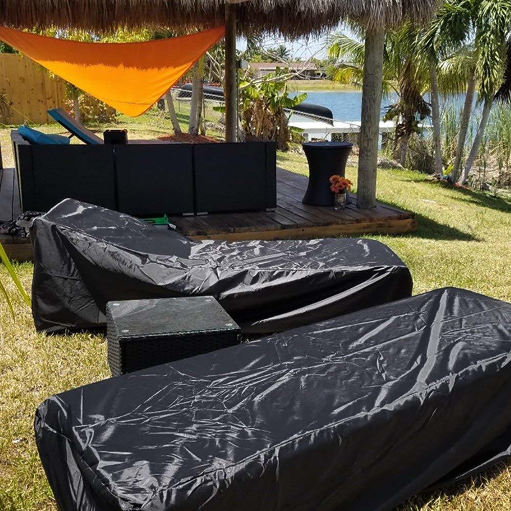 Patio Chaise Lounge Covers, Durable Outdoor Waterproof Beach Towel Lounge Chair Cover