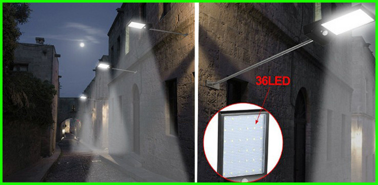 Motion Sensor Light Solar Wall Light Outdoor Street Garden Lighting LED Solar Light LED