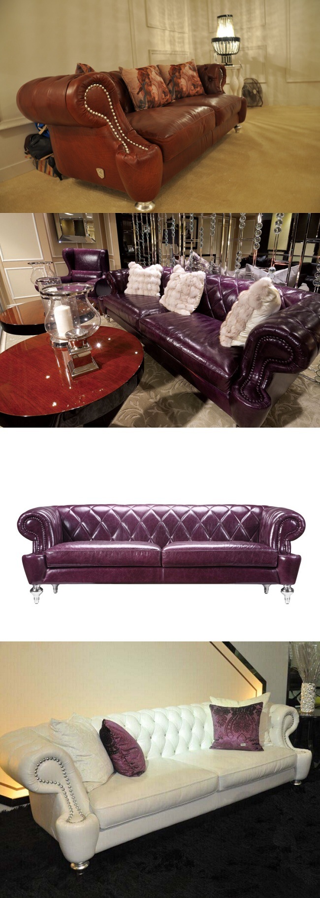 Modern Leisure Living Room Sectional Sofa Leather Sofa