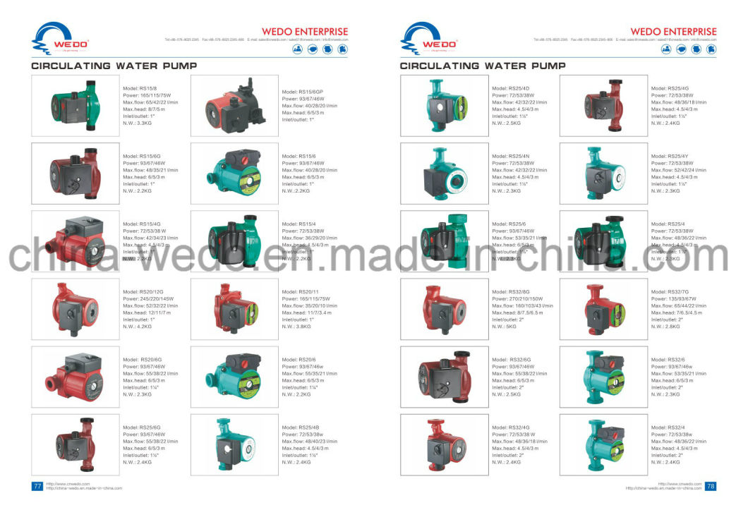 RS25/6 Circulating Circulation Circulator Water Pump (93/67/46)