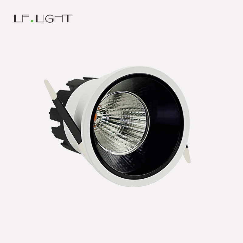 Anti Glare 7W COB LED Downlight for Hotel Dimmable