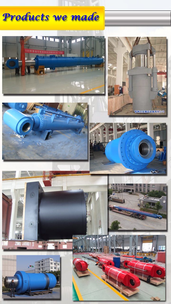 20MPa 14800mm Stroke 135 Ton Pile Driving Barge Oil Telescopic Hydraulic Cylinder