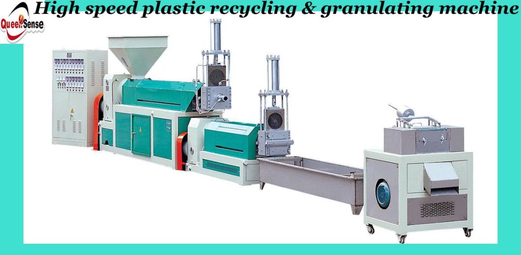 LDPE Plastic Recycling Extrusion Machine with Air Cooling Line