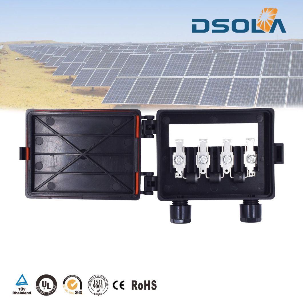 1500V TUV Certified Solar Junction Box IP67 Potting None Potting Solar Junction Box Solar Panel