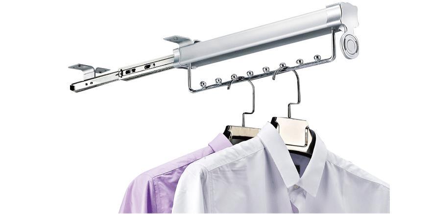 Top Mounted Extendable Hanger for Wardrobe (Aluminum)
