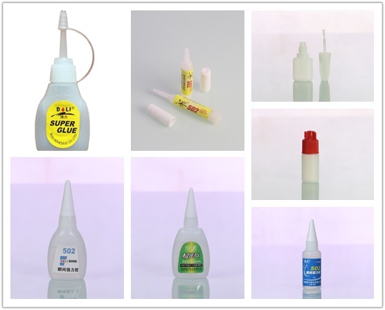 China Manufacturer Plastic HDPE Bottle for Super Glue of Many Sizes