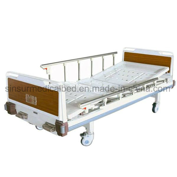 Hospital Ward Furniture Manual Double Function Medical Bed Price