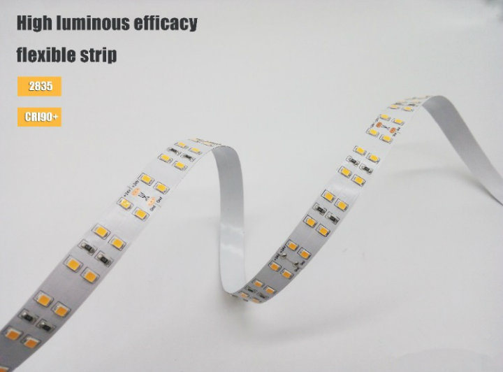 High Lumen Warm White SMD 2835 Non-Waterproof 144 LEDs Per Meter Flexible LED Strip Lighting