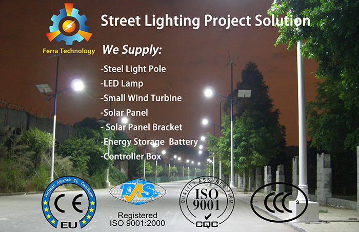 Solar LED Street Lighting Pole