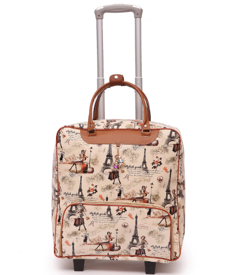Travel Fashion Trolley Tote Handbags Wheeled Rolling Bag Luggage