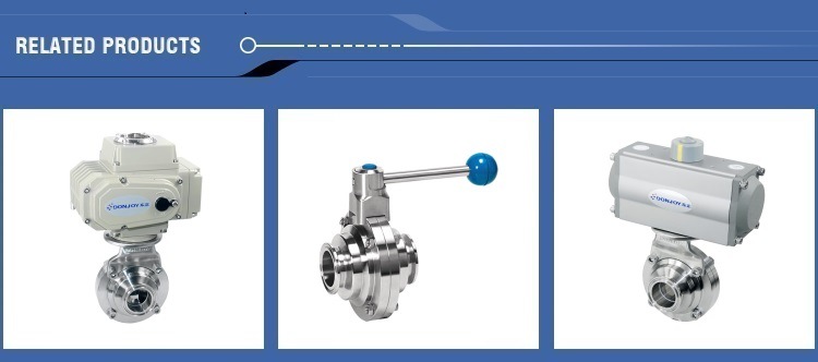 Sanitary Pneumatic Ball Valve with Thread End Controller