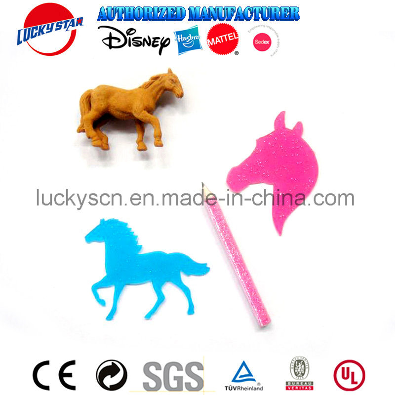 3D Horse Eraser and Stencil for Stationey Set