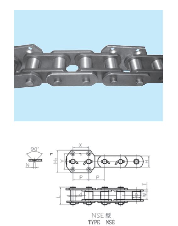 Steel Roller Conveyor Bucket Chain for Elevator