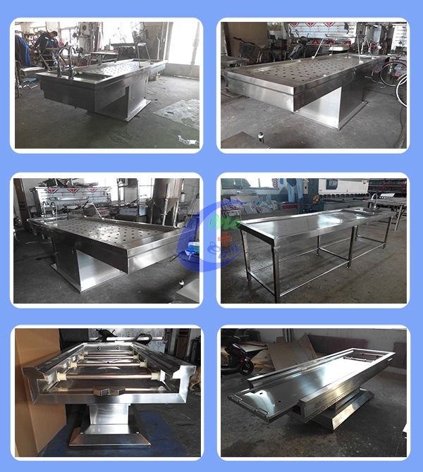 Low Price & Good Quality Stainless Steel Autopsy Table