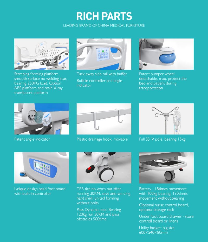 D8d ABS Adjustable Bed With Central Locking