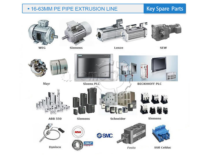 Popular ISO Approved 16-63mm Conduit Pipe Small Extrusion Machine