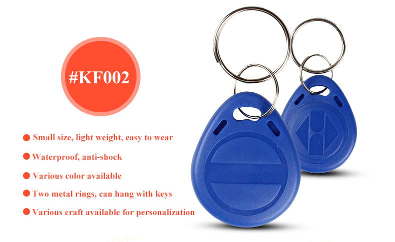 RFID Key Fob Proximity Fob Plastic Key Fobs for Apartment Access Control