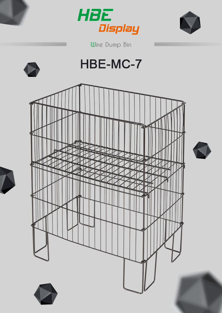 Supermarket Wire Mesh Display Table for Promotion