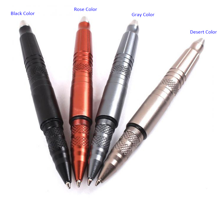 4 in 1 Laix Self Defense Tactical Pen EDC Tool Tungsten Steel Glass Breaker / Knife Blade LED Flashlight Hammer Pen