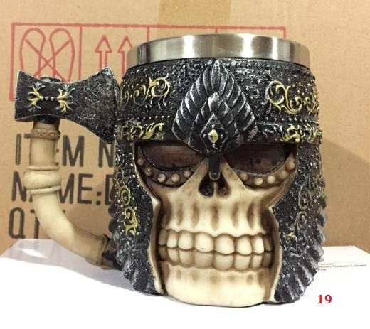 Stainless Steel Skull Coffee Mug for 3D Design