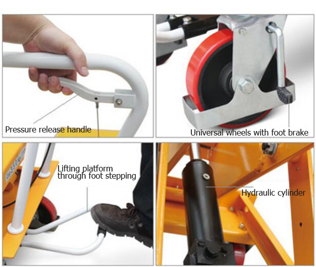 Economical Foot Pedal Scissor Lift Table