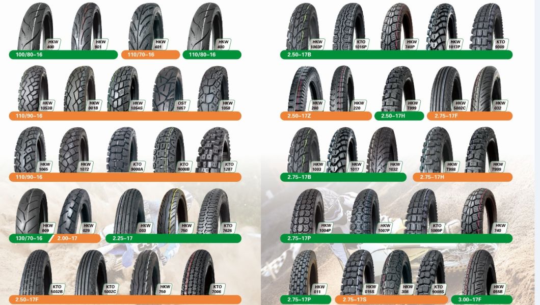 Manufacture Motorcycle Tyre with Guarantee Best Quality 30000 Kms (90/90-18, 130/80-17)