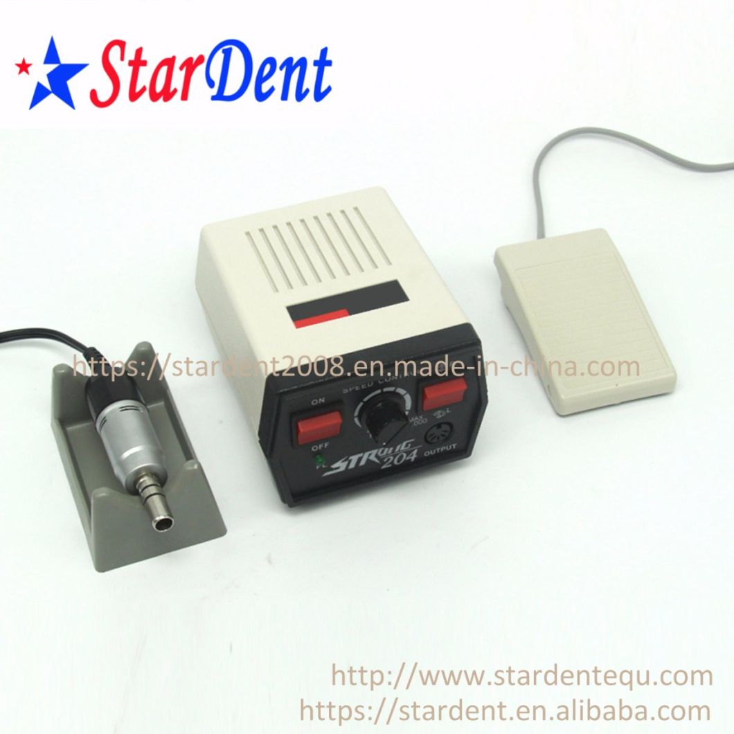 Dental Micro Motor Strong 204 (max.: 35, 0000) with Handpiece E-Type