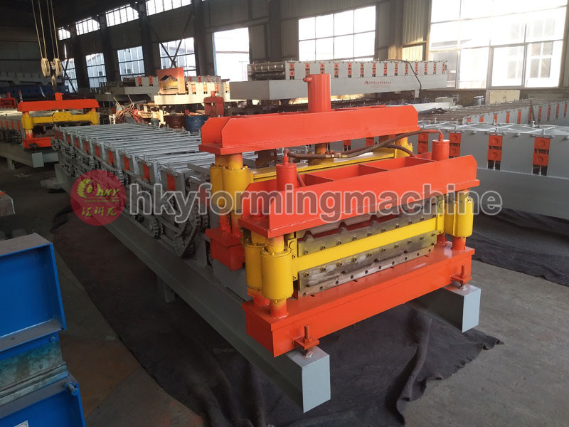 Double Metal Glazed Roof Roll Forming Machine