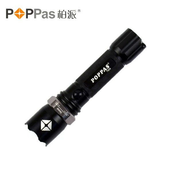 Promotion T809 Zoomable Bright LED Torch Rechargeable Aluminium LED 1101 Police Security Flashlight