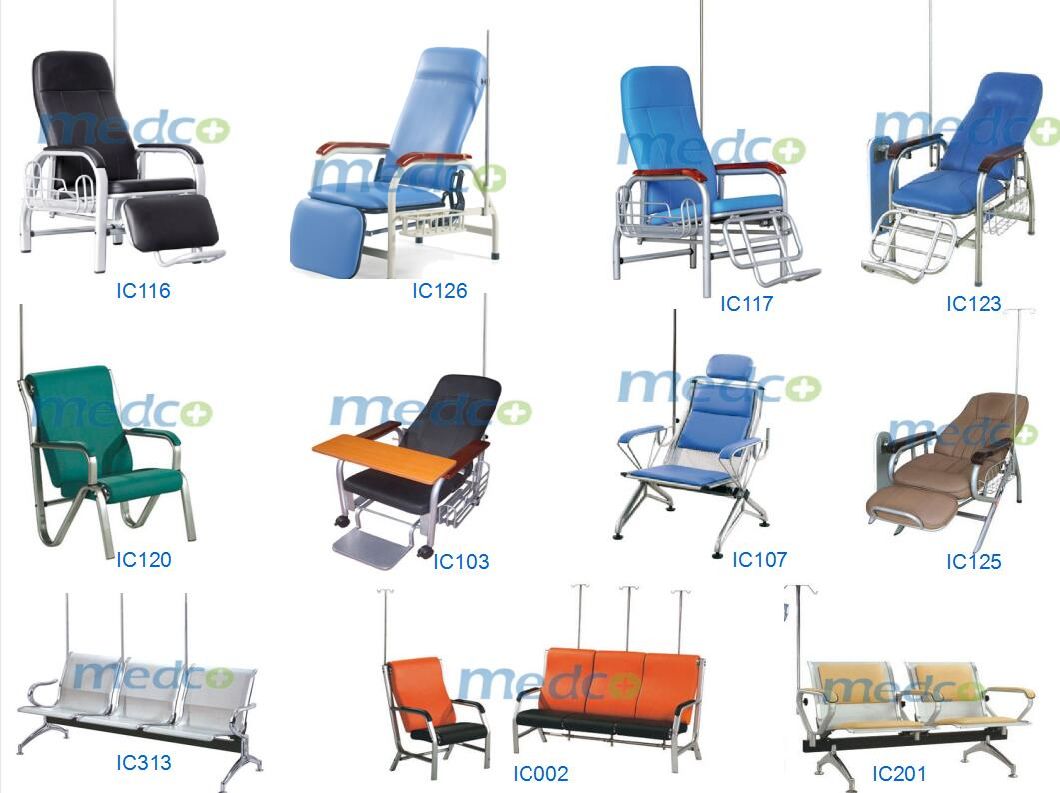 Medical Drip Infusion Chair One Seater, Hospital Adjustable Transfusion Chair