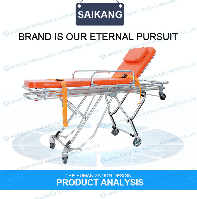 Skb039 (F) Convenient Ambulance Hospital Transfer Rescue Stretcher Trolley