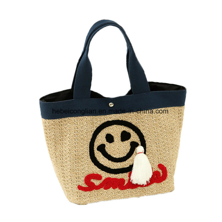 China Supplier Women/Ladies Fashion Beach Travelling Handbag Paper Straw Bag