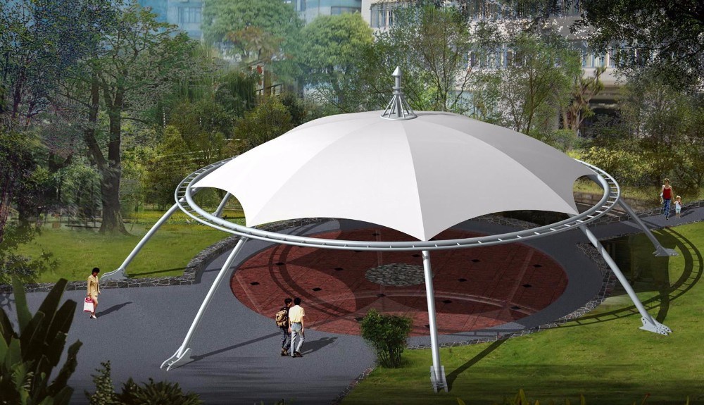 Tensile Facades PTFE Coated Architectural Membrane Structure