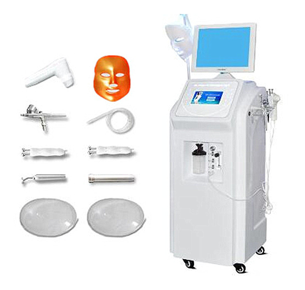 Oxygen Jet Peel Oxygen Machine RF Airbrush LED Mask