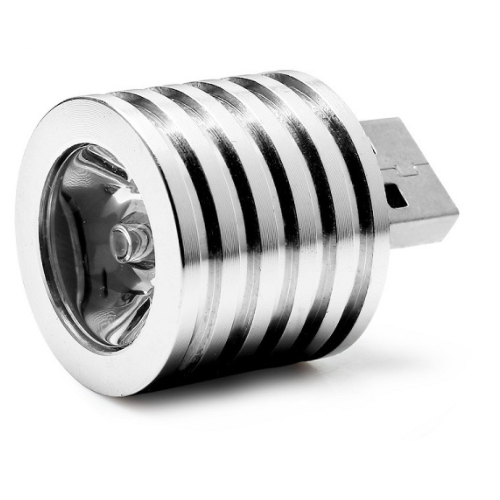 2W Portable Mini USB LED Spotlight Lamp Mobile Power Flashlight