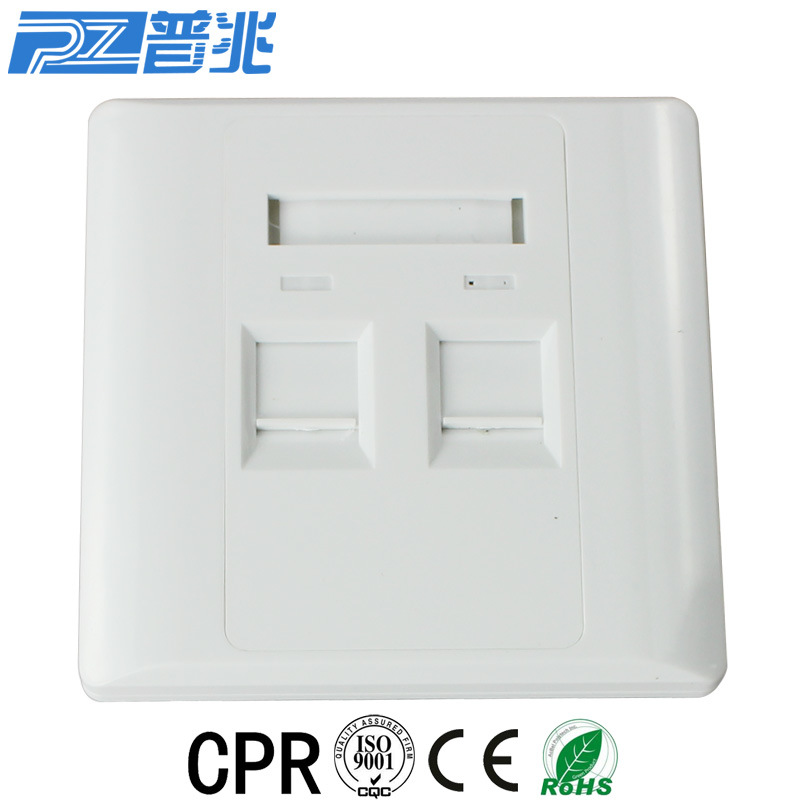 Cat5e Face Plate/Faceplate RJ45 Network Patch Cord Panel