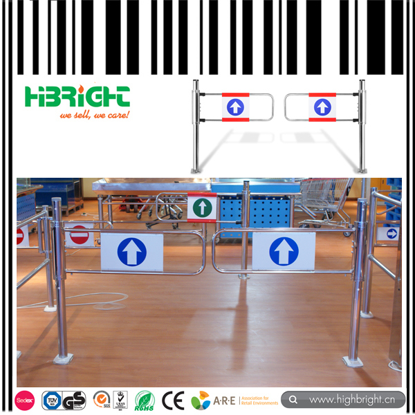 Supermarket Access Control Barrier Automatic Swing Gate