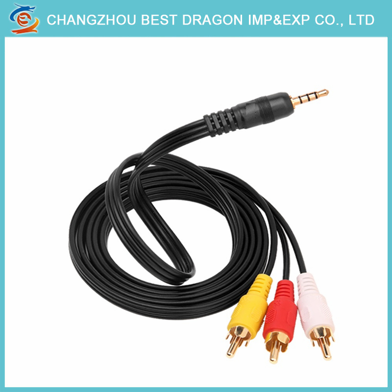 New Design VGA to 6 RCA Male to Male AV Cable