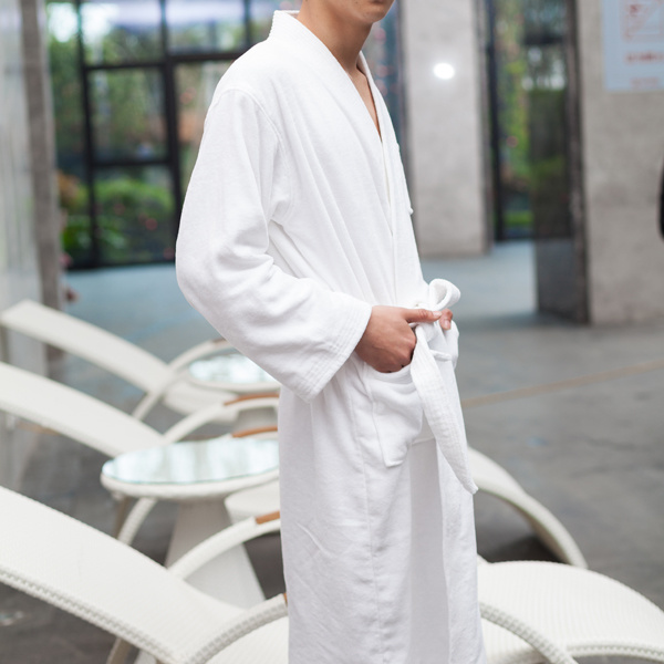 100% Cotton High Quality Cut Pile Hotel Bathrobe