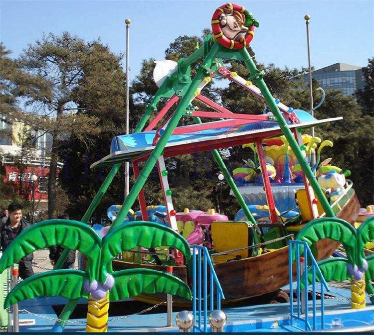 Kids Outdoor Playground Amusement Park Kiddie Ride Mini Pirate Ship Rides for Sale