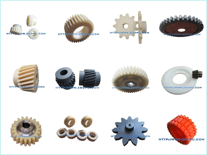 OEM Small Plastic Idler Sprocket Worm Gear with D Hole Shaft Bearing for Roller Chain