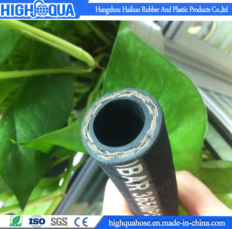 Steel Wire Braided Rubber Hydraulic Hose SAE100 R2at / En853 2sn